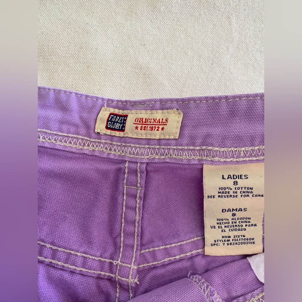Faded Glory Originals Vibrant Lilac Purple Women's Shorts Modest Casual Size 8 - Picture 5 of 6